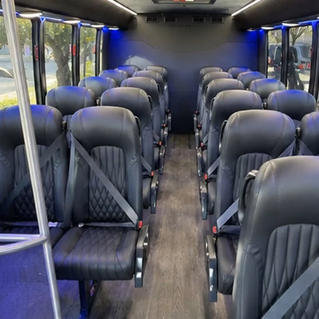 25 passenger minibus inside