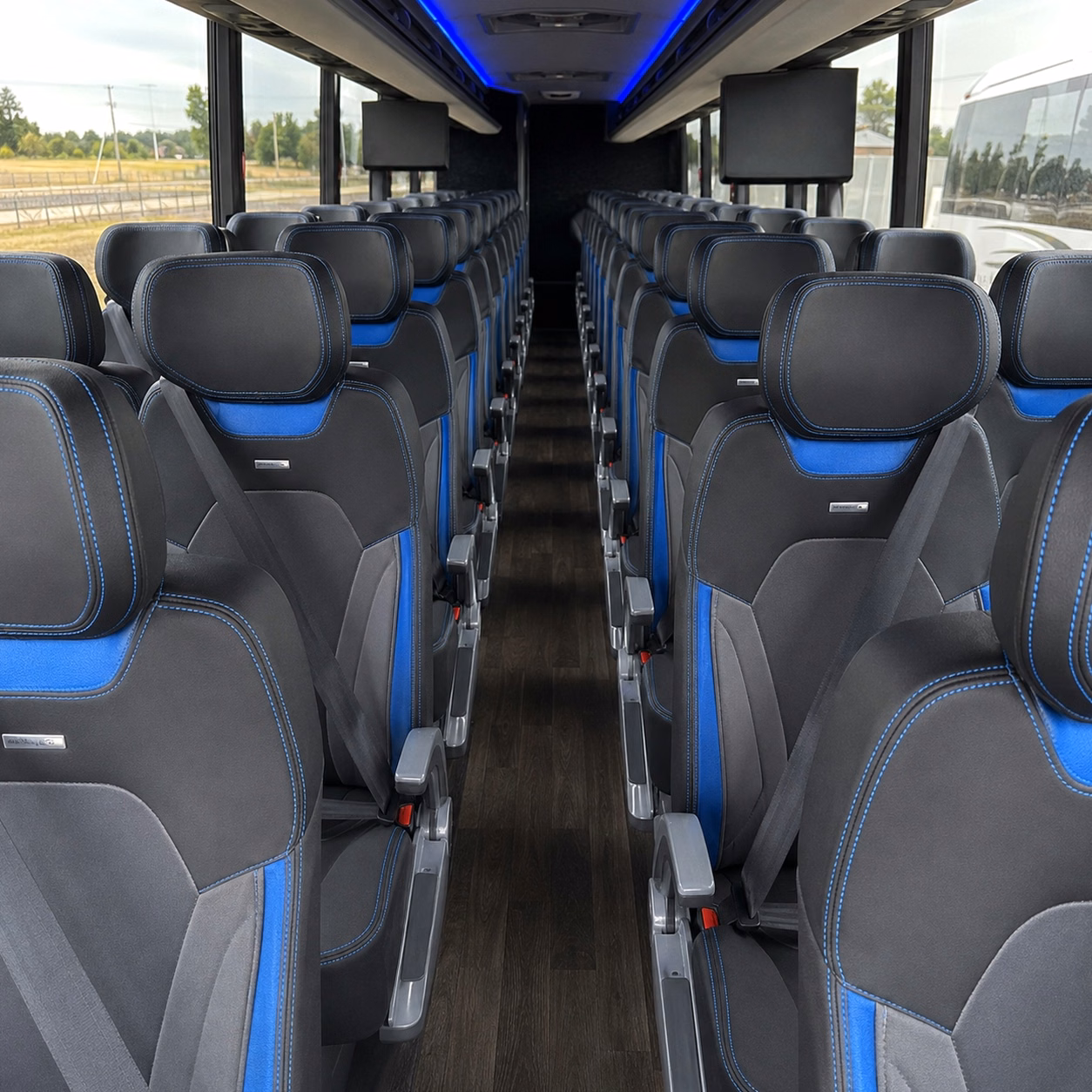 lakewood charter bus interior